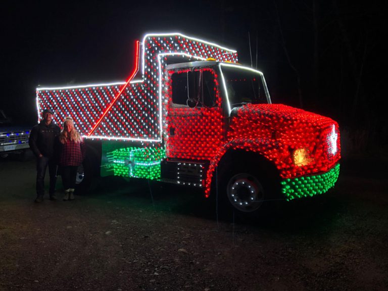 Christmas Light Trucks on a roll for Comox Valley Food Bank