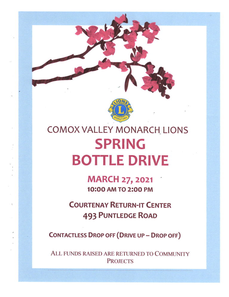 Lions Club hoping Saturday bottle drive pays off for Comox Valley projects