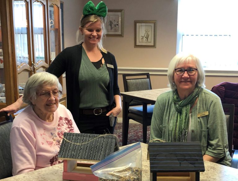 Student Community Outreach project for seniors is for the birds