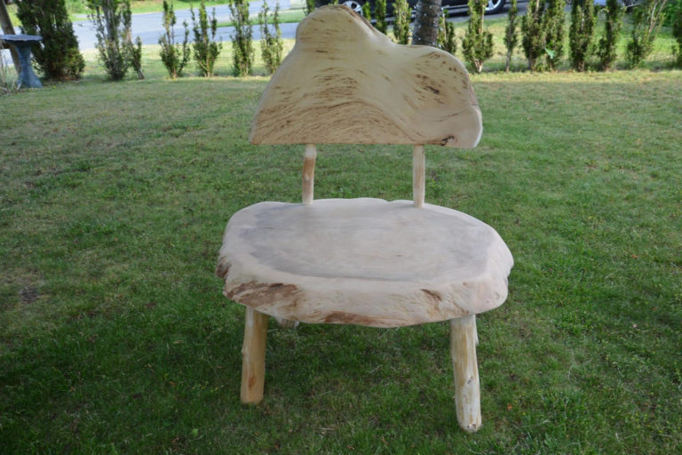 Driftwood furniture maker raffling off creations for Comox Valley Food Bank