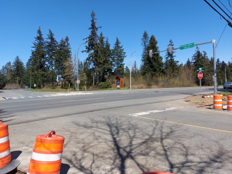 New crosswalk on Ryan Road near North Island College set to open next month