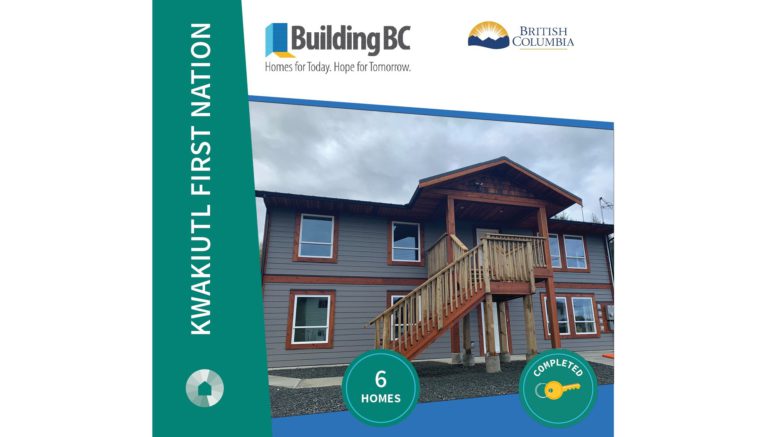 New on-reserve affordable housing opens for North Island First Nation members