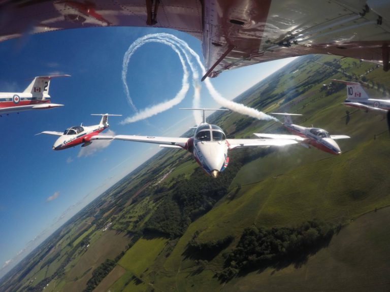 Canadian Forces Snowbirds arrive in the Comox Valley Tuesday afternoon