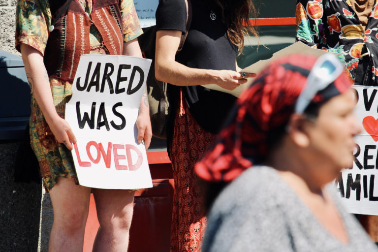 Crowd gathers to remember Jared Lowndes