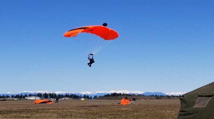 Parachute search and rescue training kicking off Monday at 19 Wing Comox