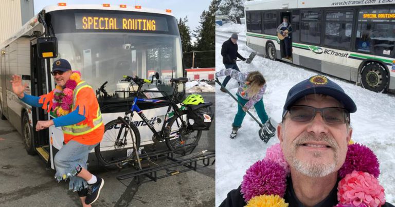 Highland Secondary School recognizes bus driver for his big heart
