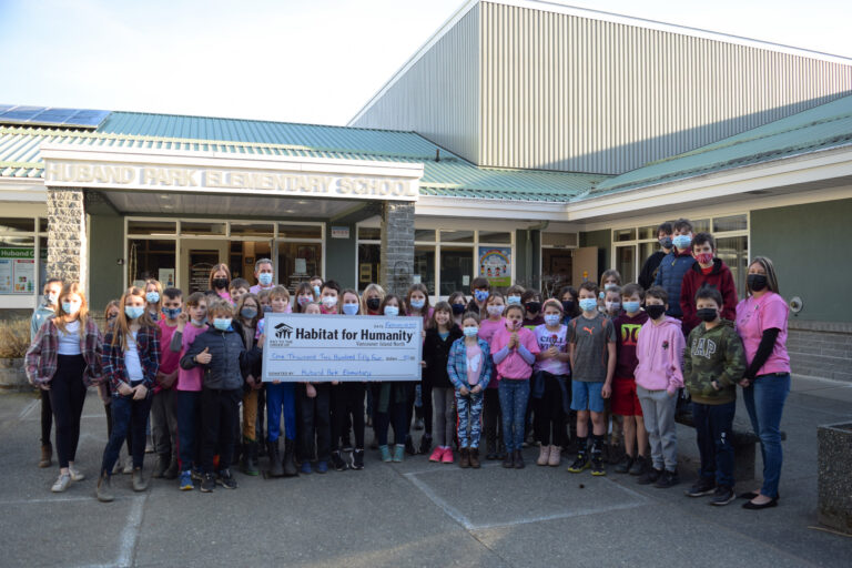 Comox Valley elementary students raise over $1,000 for affordable housing