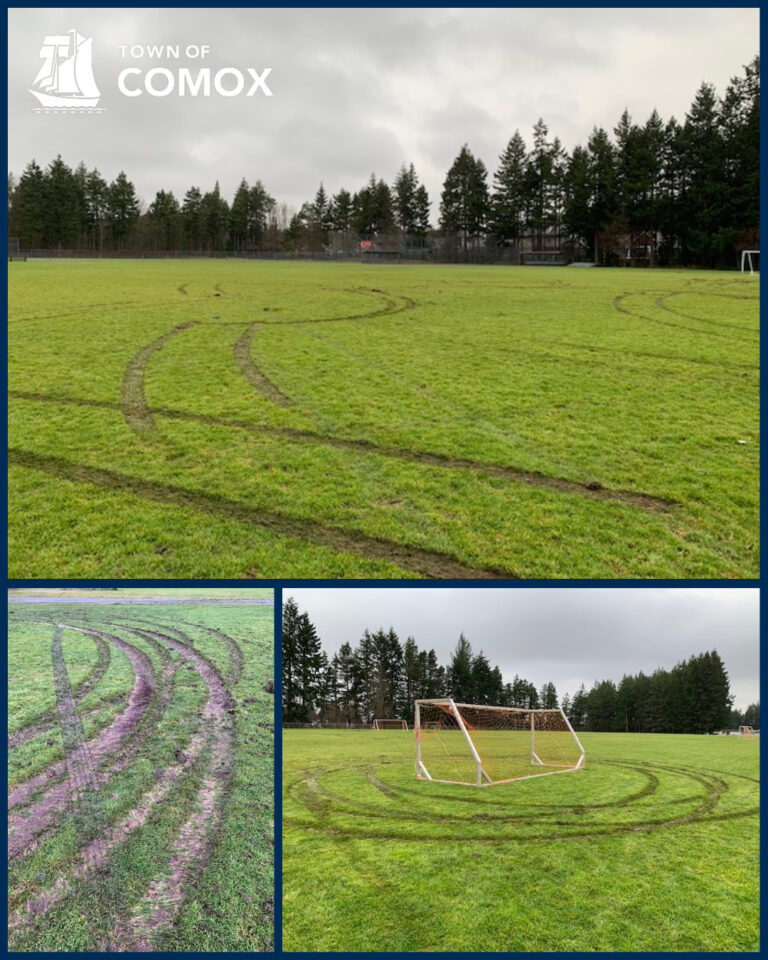 Part of Comox’s Highland Park closed due to vandalism