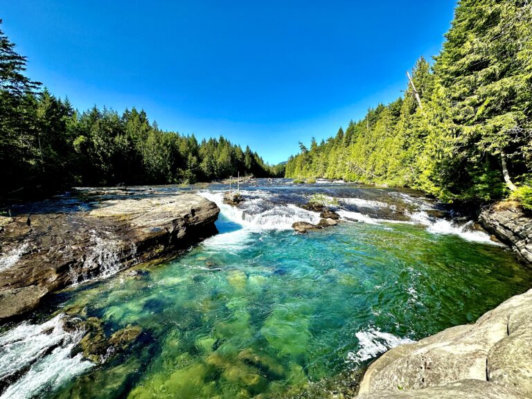 Recurring higher flow rates to start this week at Nymph Falls, Barber’s Hole