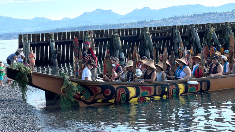 Three First Nations make history with traditional canoe journey