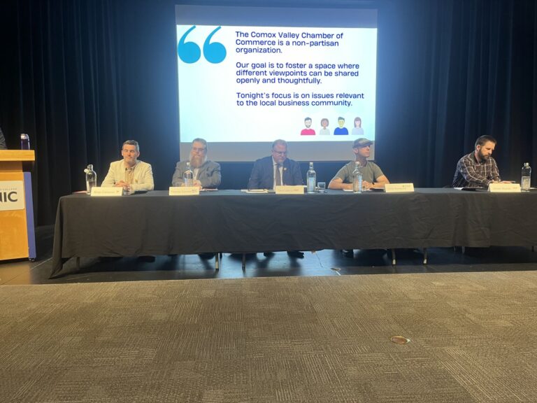 Courtenay-Alberni candidates responded to questions on businesses in forum
