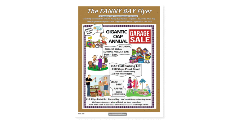Fanny Bay Senior Society/OAP Annual Garage Sale
