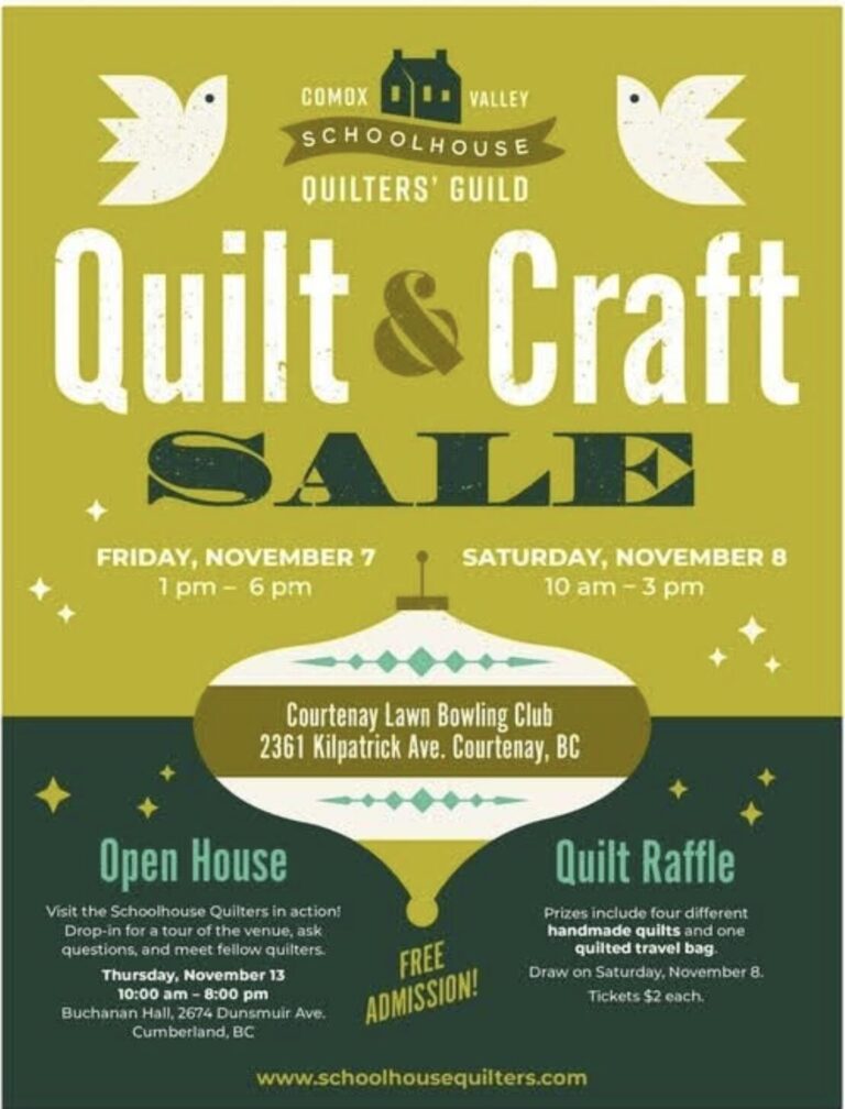 Schoolhouse Quilters Guild quilt & craft sale